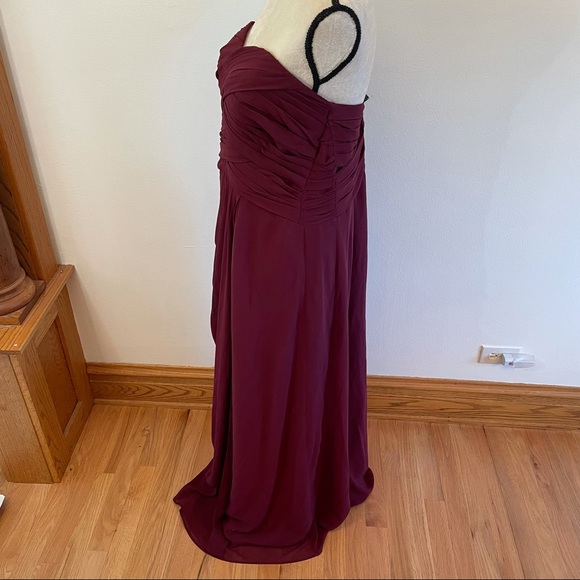 Bill Levkoff Chiffon Sweetheart Floor Length Gown size 14 - Picture 11 of 16